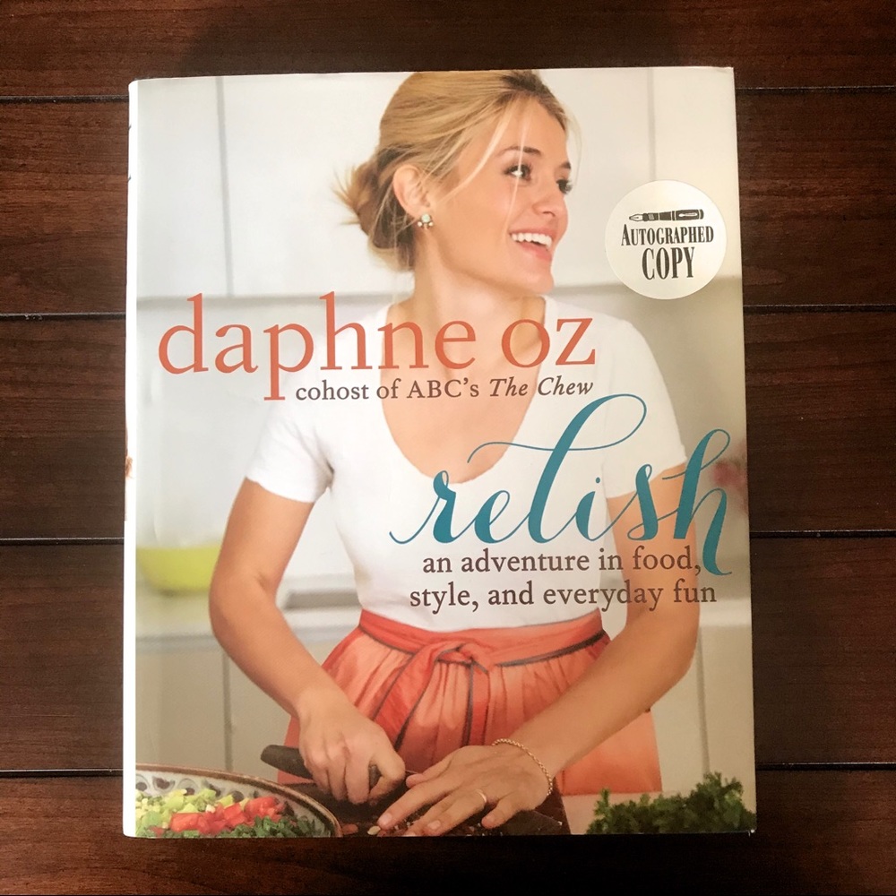 AUTOGRAPHED “RELISH” COOKBOOK BY DAPHNE OZ